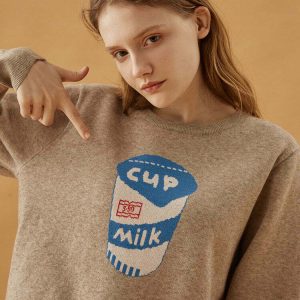 Expensive Milk Jumper - Y2K & 90s Fashion, Grunge, Retro, Summer Outfits, Baby