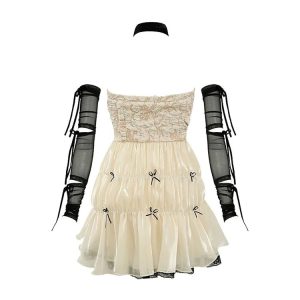 Gothic Ballerina Dreams Dress - Y2K Grunge, 90s Fashion, Retro Summer & Party Out