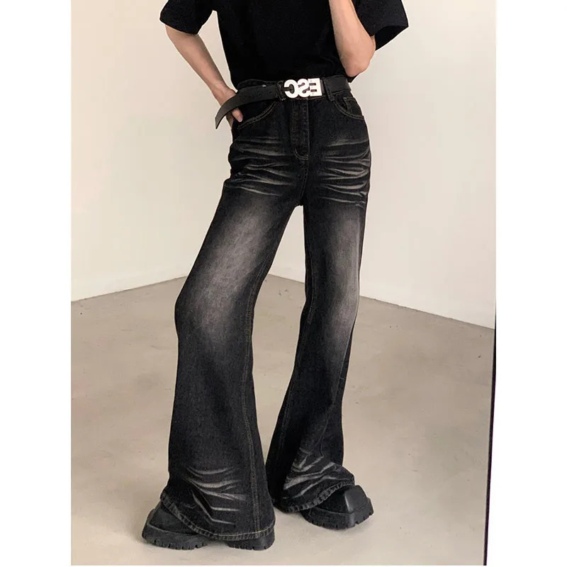 Harajuku Vintage Y2K High Waist Loose Jeans - Wide Leg Baggy Pants - Retro 90s Style - Women