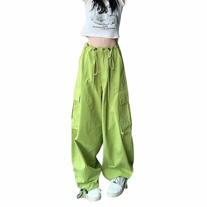 Harajuku Y2K Cargo Joggers - 90s Grunge, Retro Summer Outfits, Y2K Fashion