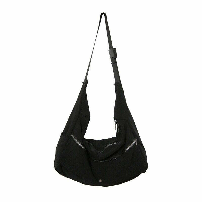 High Quality Nylon Shoulder Bag - Y2K & 90s Fashion, Grunge, Retro, Pastel Goth, Summer