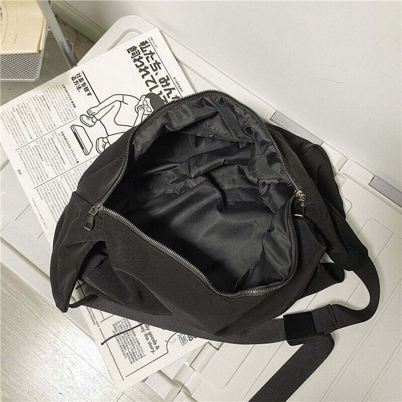 High Quality Nylon Shoulder Bag - Y2K & 90s Fashion, Grunge, Retro, Pastel Goth, Summer