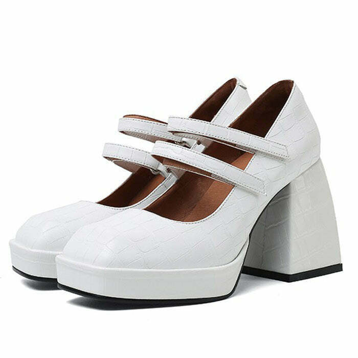 High School Crush Heels - Y2K & 90s Fashion, Grunge, Retro, Summer & Party Outfits