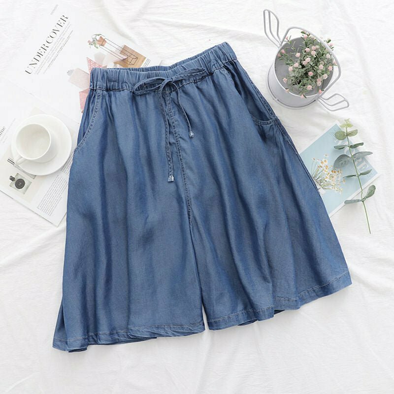 High Waist Blue Shorts - Y2K Summer Grunge Outfit, 90s Fashion, Retro Style, Y2K Club