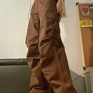 High Waist Cargo Pants - Y2K & 90s Fashion, Grunge, Retro, Summer & Party Outfits