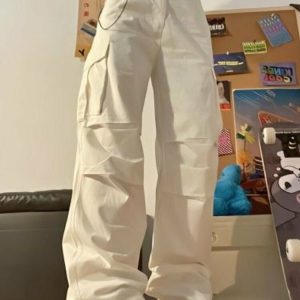 High Waist Cargo Pants - Y2K & 90s Fashion, Grunge, Retro, Summer & Party Outfits