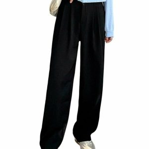 High Waist Ladies Pants - Y2K & 90s Fashion, Grunge, Retro, Summer & Party Outfits