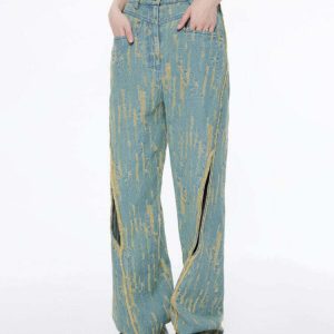 Icon Living Wide Jeans - Y2K & 90s Fashion, Grunge, Retro, Summer & Party Outfits