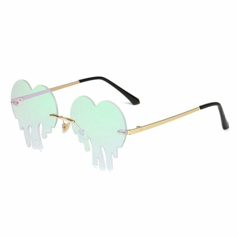 Indie Y2K Retro Style Colorful Tear Shape Sunglasses - 90s Grunge & Pastel Goth Fashion