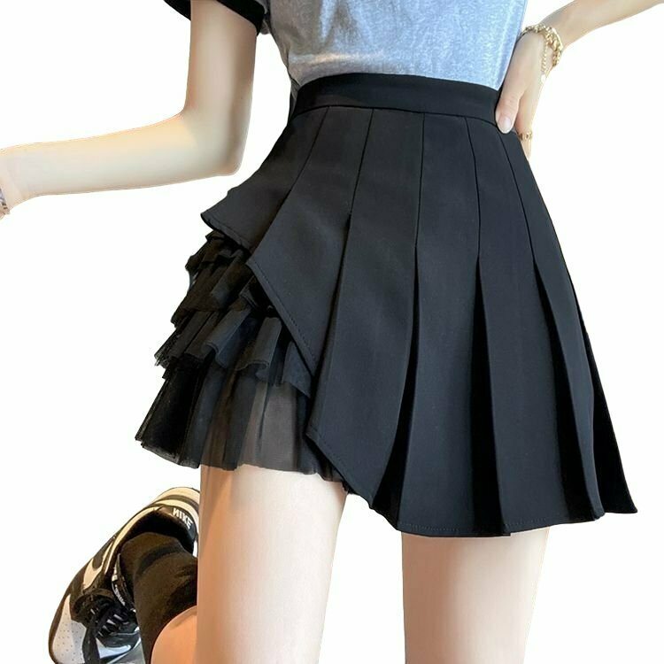 Kawaii Aesthetic Pleated Skirt - Y2K Summer Grunge Outfit, 90s Fashion, Retro Style