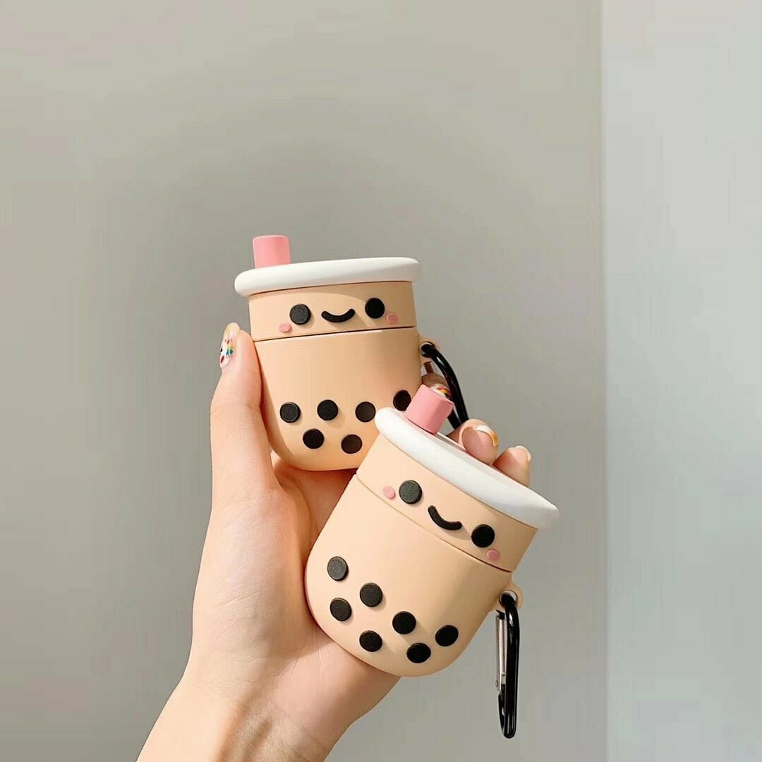 Kawaii Bubble Tea AirPods Case - Y2K & 90s Fashion, Grunge, Retro, Pastel Goth