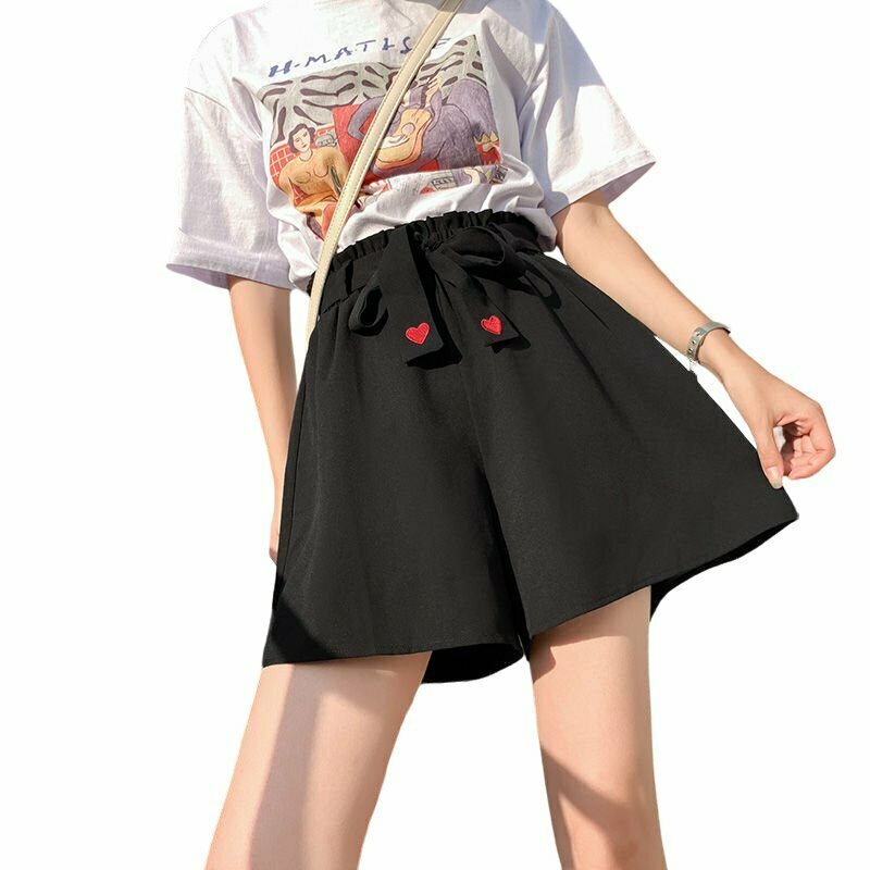 Kawaii High Waist Shorts - Y2K Summer Grunge, 90s Retro, Pastel Goth, Y2K