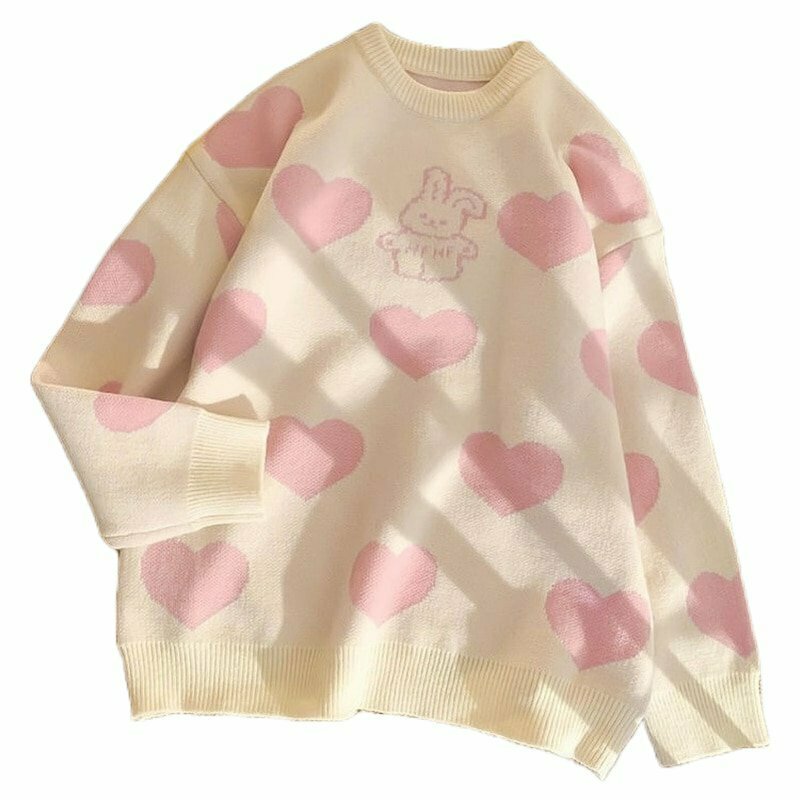 Kawaii Pastel Cute Sweater - Y2K Summer Grunge, 90s Retro, Y2K Party &