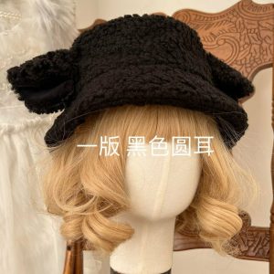 Kawaii Sheep Ear Hat - Y2K & 90s Fashion, Grunge, Pastel Goth, Retro Summer Out