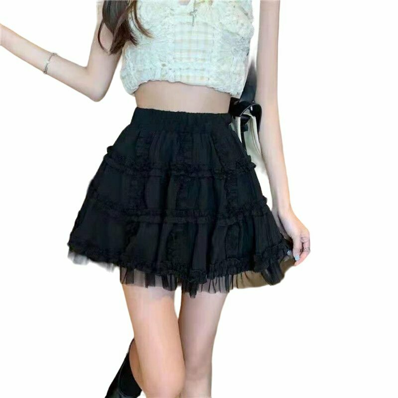 Kawaii White Mini Skirt - Y2K Summer Outfit, 90s Fashion, Grunge, Pastel Goth,