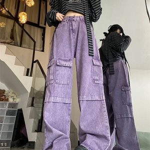 Lavender Dream Utility Pants - Y2K & 90s Fashion, Grunge, Retro, Summer & Party Outfits