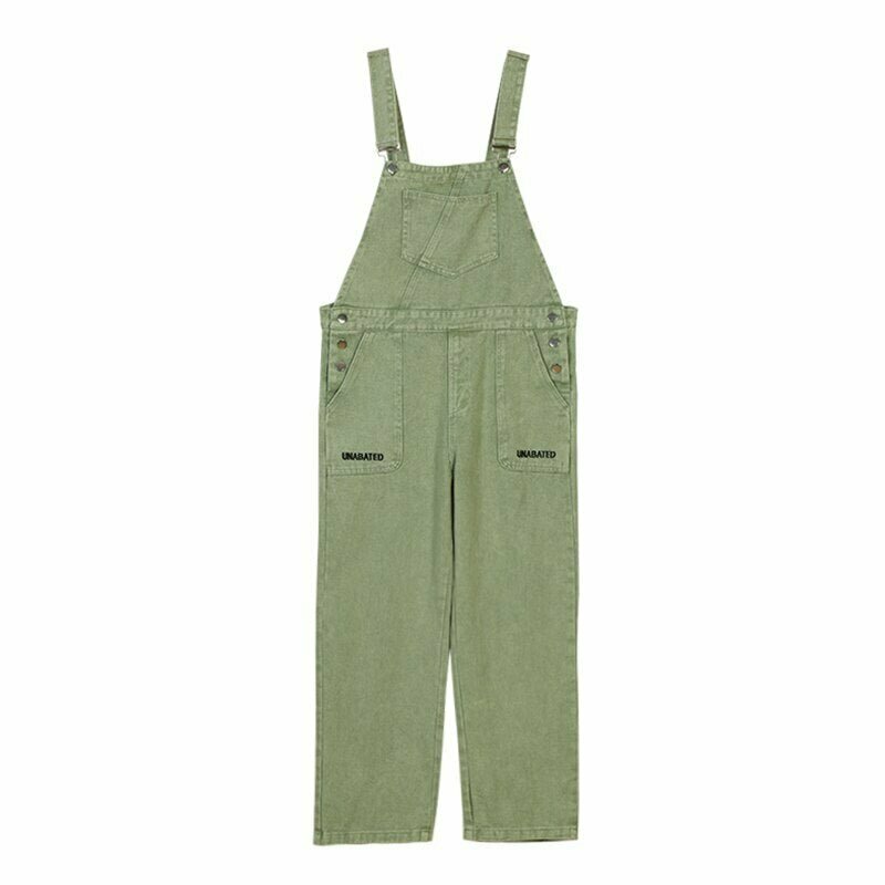 Light Green Suspender Jeans Jumpsuit - Y2K Summer Outfit, 90s Fashion, Grunge, Retro Style