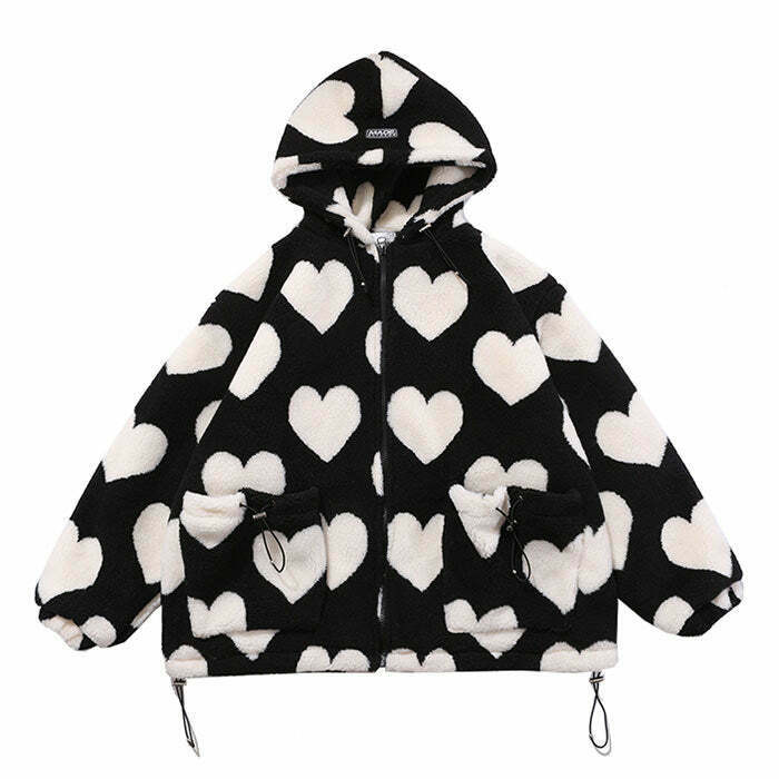 Love Bites Hooded Jacket - Y2K & 90s Fashion, Grunge, Retro, Summer & Party