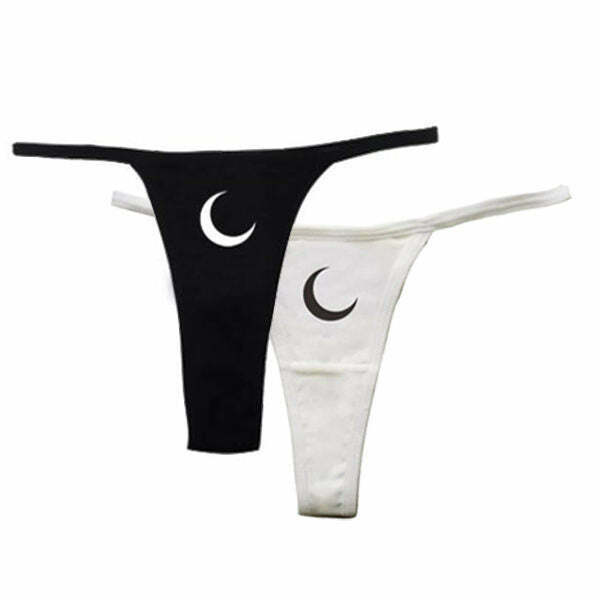 Moon 2 Pack Panties - Y2K & 90s Fashion, Grunge, Retro, Summer Outfits,