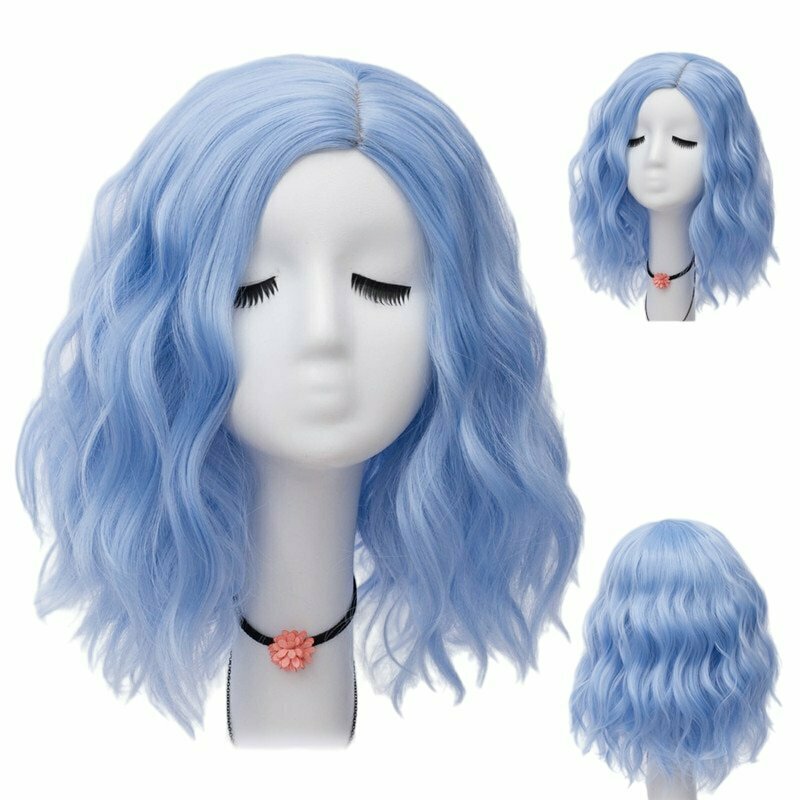 Multicolor Short Wave Wig - Y2K & 90s Fashion, Grunge, Retro, Pastel Goth, Party