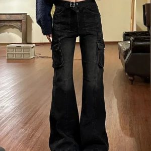 Nightfall Cargo Jeans - Y2K & 90s Fashion, Grunge, Retro, Summer & Party Outfits