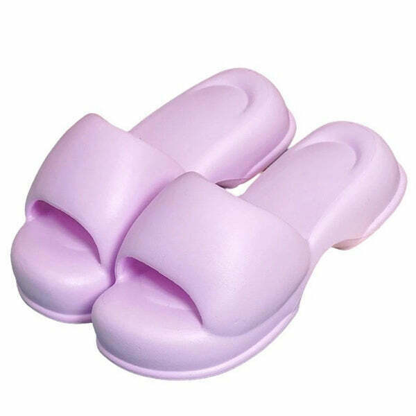 Pastel Foam Street Slippers - Y2K & 90s Fashion, Grunge, Retro, Summer & Party Out