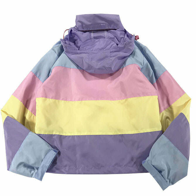 Pastel Rain Jacket - Y2K & 90s Fashion, Grunge, Retro, Summer Outfits, Baby Te