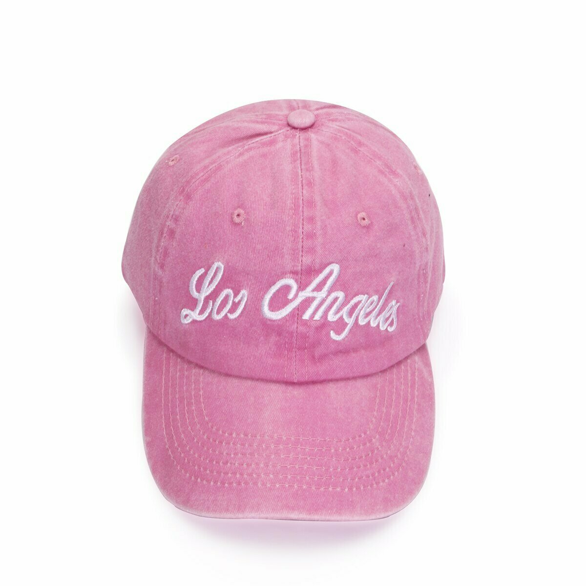 Pink Embroidered Baseball Cap - Y2K & 90s Fashion, Grunge, Retro, Summer & Party Out