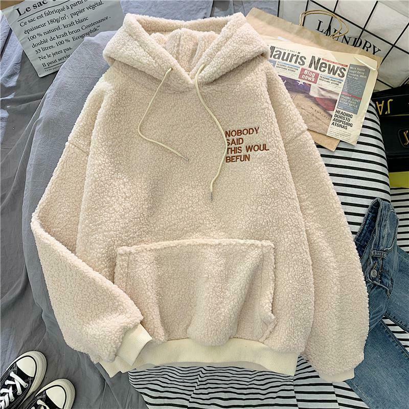 Preppy Pastel Plush Hoodie - Y2K Summer Grunge, 90s Fashion, Retro Y2K Club Out