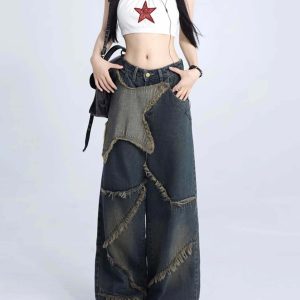 Rock The Scene Star Jeans - Y2K & 90s Fashion, Grunge, Retro, Summer & Party Out