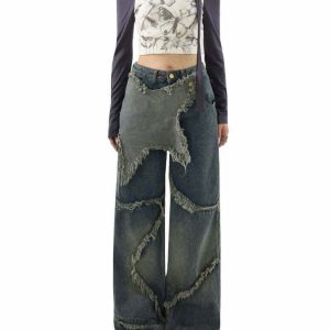 Rock The Scene Star Jeans - Y2K & 90s Fashion, Grunge, Retro, Summer & Party Out