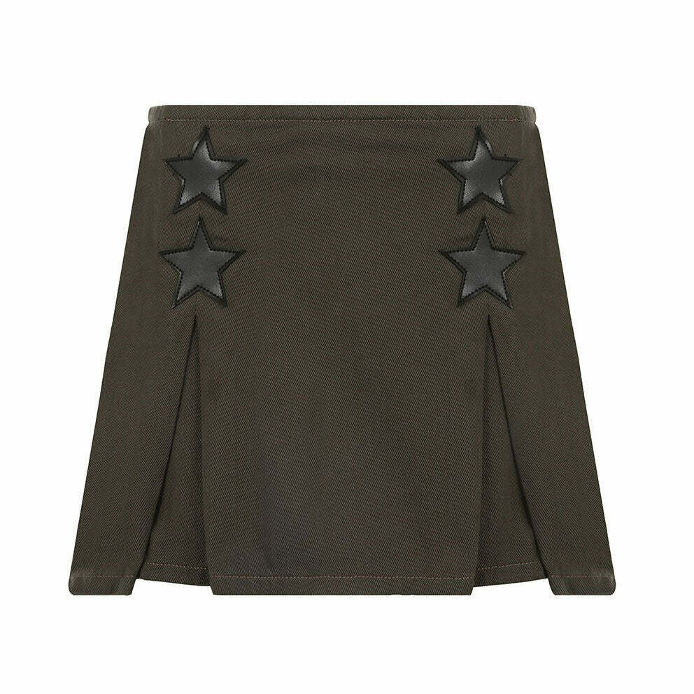 Rock The Scene Star Skirt - Y2K & 90s Fashion, Grunge, Retro, Pastel Goth