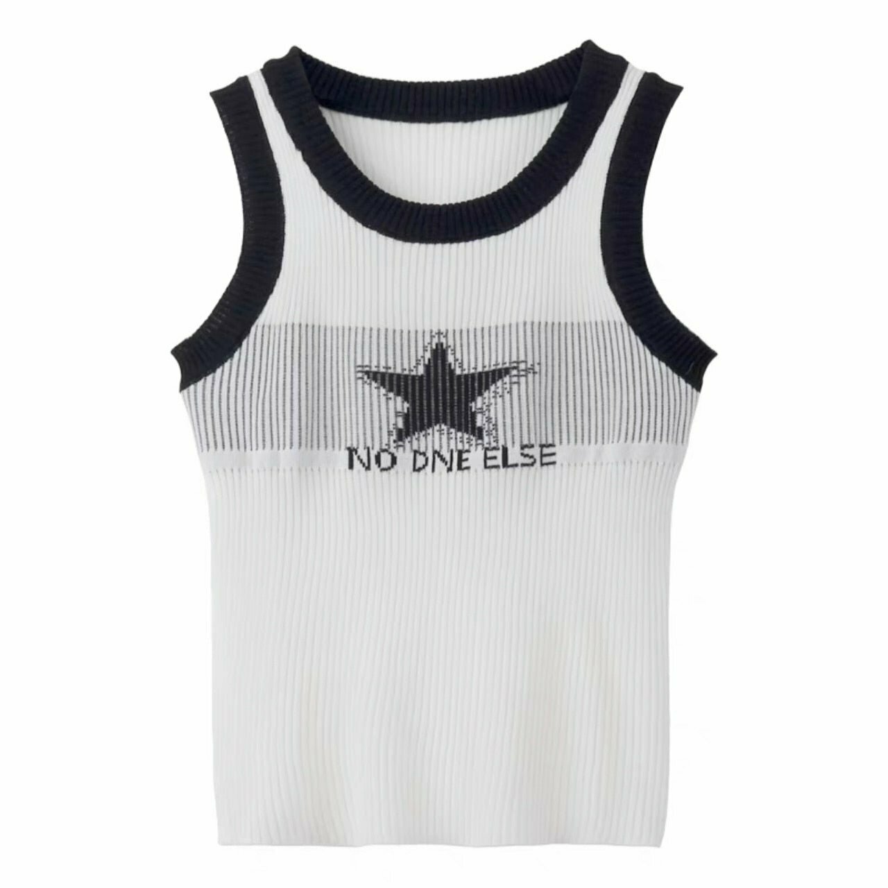 Sexy Star Print Tank Top - Y2K Summer Grunge, 90s Retro, Pastel Goth, Y2K