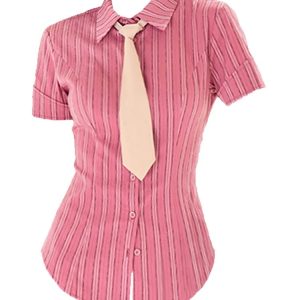 Sexy Striped Fit Shirt - Y2K & 90s Fashion, Grunge, Retro, Summer & Party Outfits