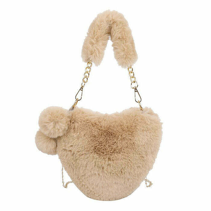 Softie Heart Bag - Y2K & 90s Fashion, Grunge, Retro, Pastel Goth, Summer &