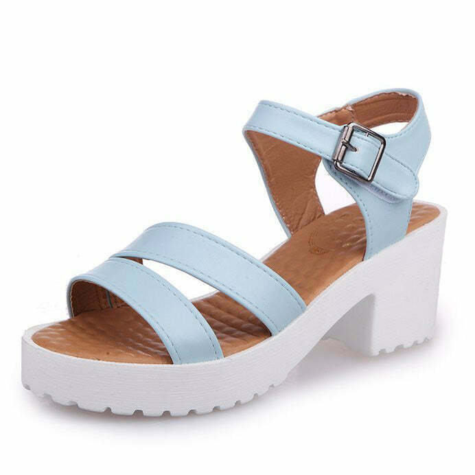 Spring Sensation Sandals - Y2K & 90s Fashion, Grunge, Retro, Pastel Goth,