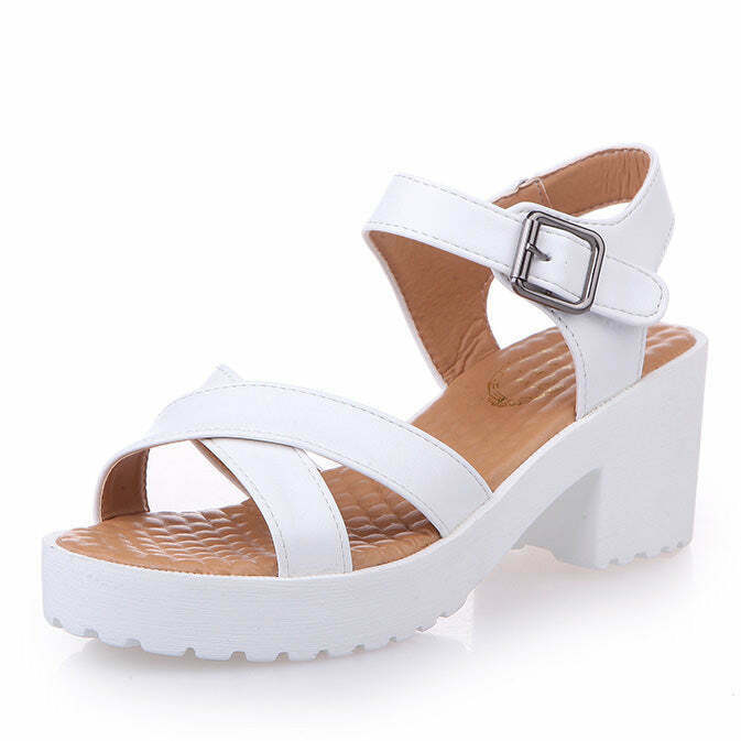 Spring Sensation Sandals - Y2K & 90s Fashion, Grunge, Retro, Pastel Goth,