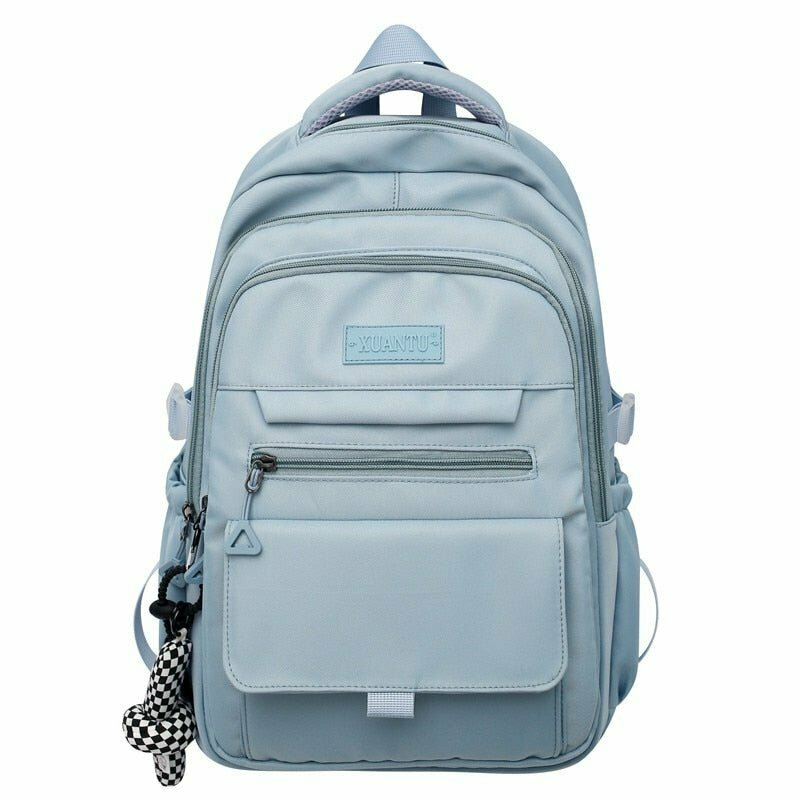 Trendy Y2K & 90s Fashion Nylon School Backpack - Perfect for Grunge, Retro, and Summer Outfits