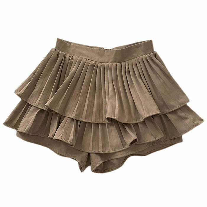 Unwritten Story Y2K Ruffle Mini Skirt - 90s Grunge, Retro Summer, Pastel Goth,