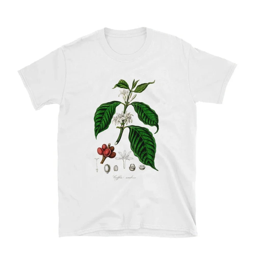 Vintage Coffee Plant Graphic Women's T-Shirt - Y2K & 90s Fashion, Grunge, Retro, Summer Outfits