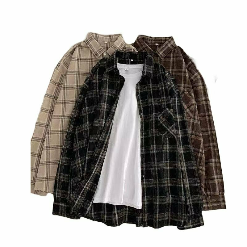 Vintage Plaid Shirt - Y2K & 90s Fashion, Grunge, Retro, Summer Outfits, Y2