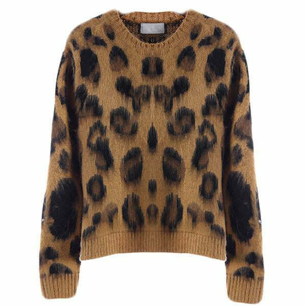 Wild Thing Leopard Jumper - Y2K & 90s Fashion, Grunge, Retro, Summer & Party Outfits