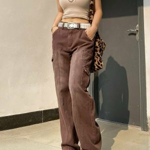 Y2K & 90s Aesthetic High Waist Jeans - Retro Grunge, Summer Outfits, and Hip Hop Fashion