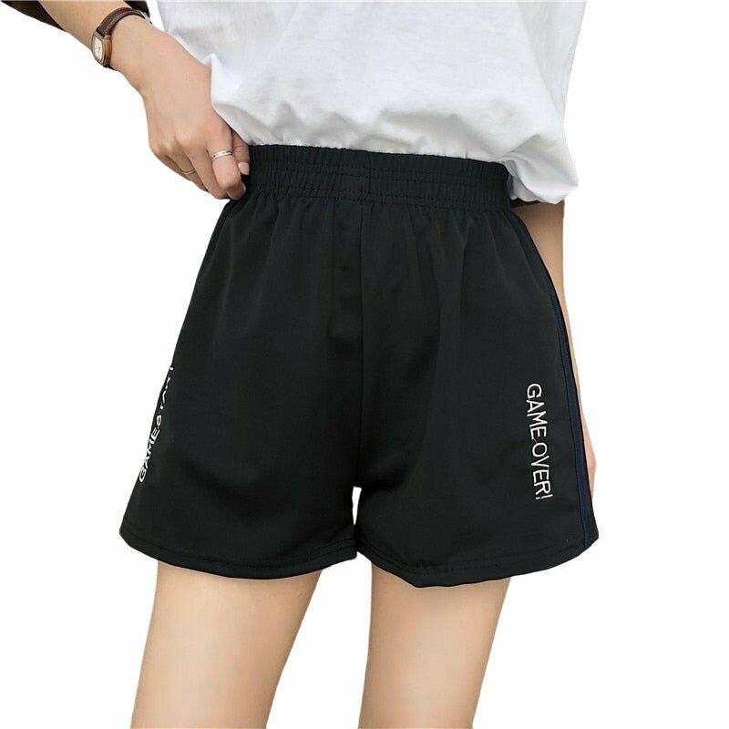 Y2K & 90s Aesthetic Track Shorts - Retro Grunge Summer Outfit, Y2K Party & Club Fashion