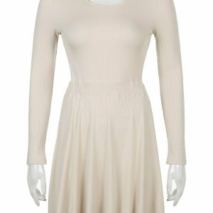 Y2K & 90s Fashion Aesthetic Casual Dress - Perfect for Summer, Parties, and Retro Vibes