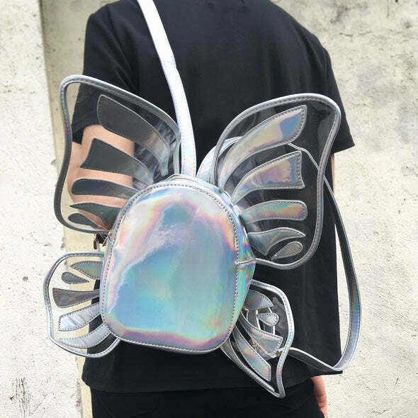 Y2K & 90s Fashion Butterfly Backpack - Perfect for Grunge, Retro, and Summer Outfits