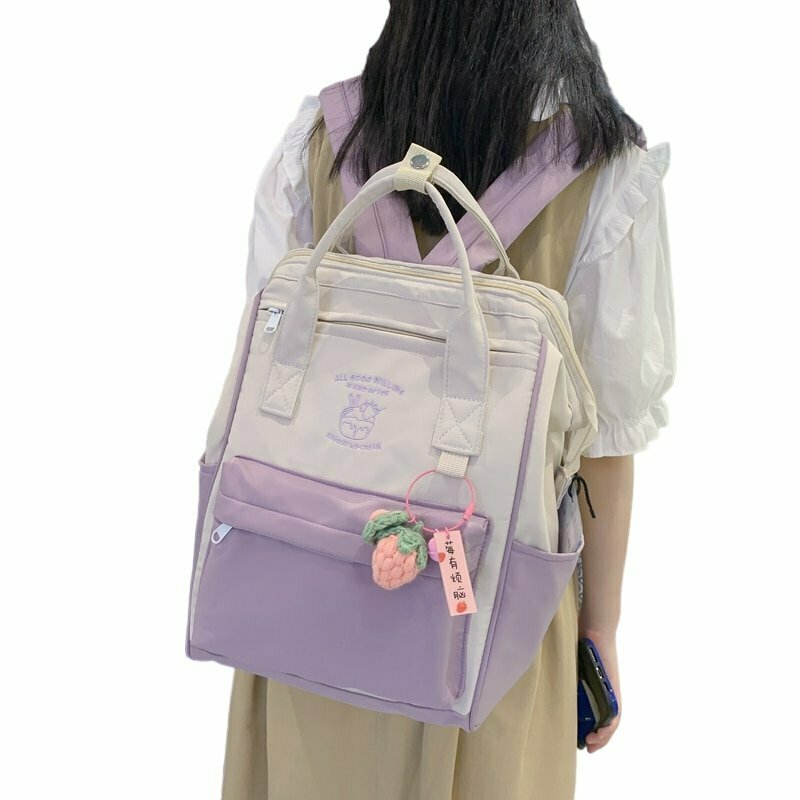 Y2K & 90s Fashion Candy Color Backpack - Perfect for Grunge, Retro, and Summer Outfits