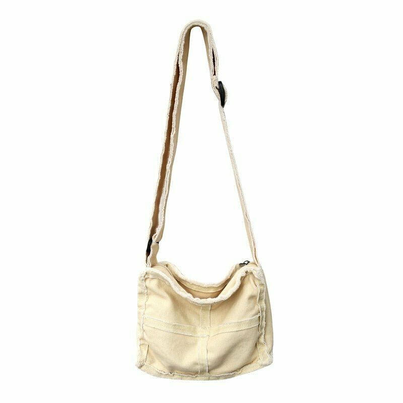 Y2K & 90s Fashion Canvas Small Bag - Perfect for Grunge, Retro, and Summer Outfits