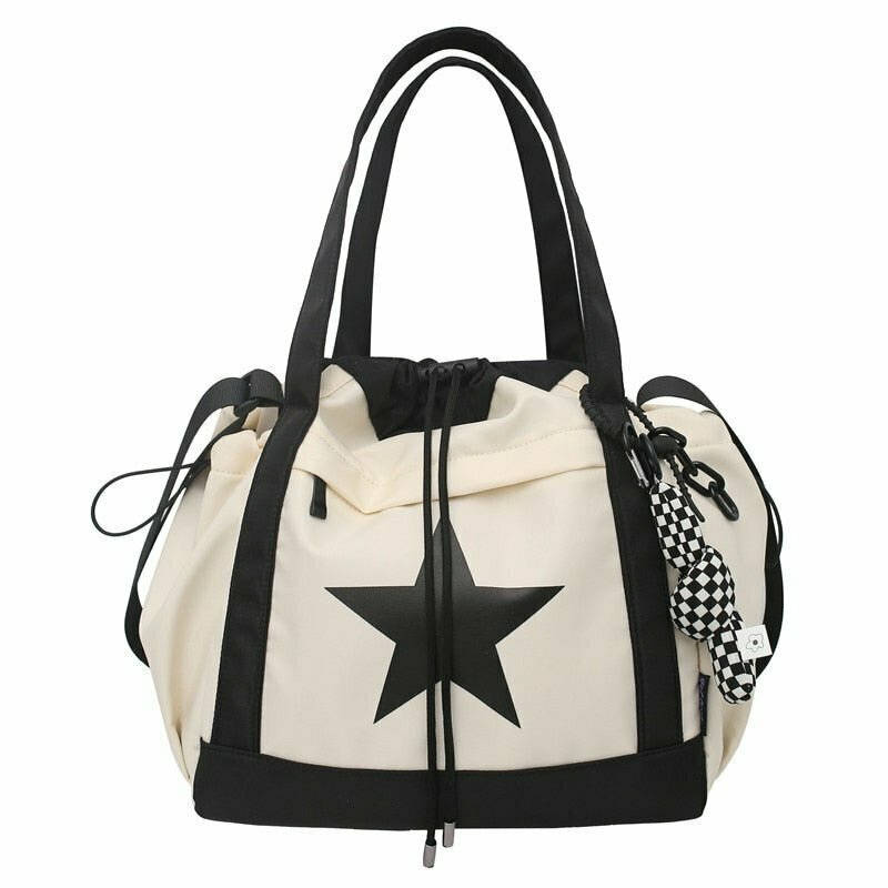 Y2K & 90s Fashion Casual Large Capacity Tote Bag - Perfect for Grunge, Retro, and Summer Outfits