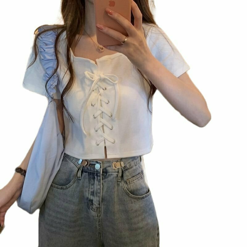 Y2K & 90s Fashion: Casual Simple Top for Summer, Grunge, Retro, and Party Outfits